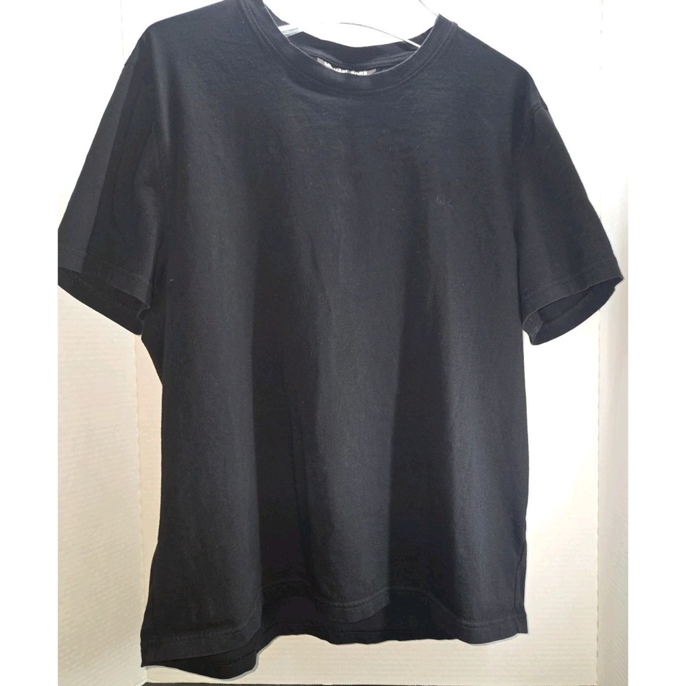 Michael Kors Men's Tiny Logo‎ Short Sleeve T Shirt Embroided Black LG